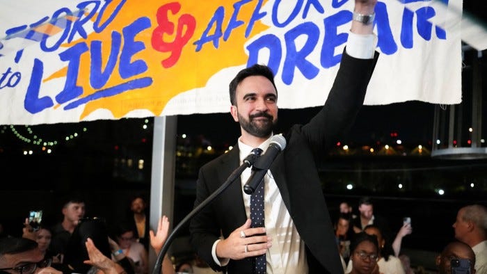 FirstFT: Zohran Mamdani victory sends shockwaves through US politics