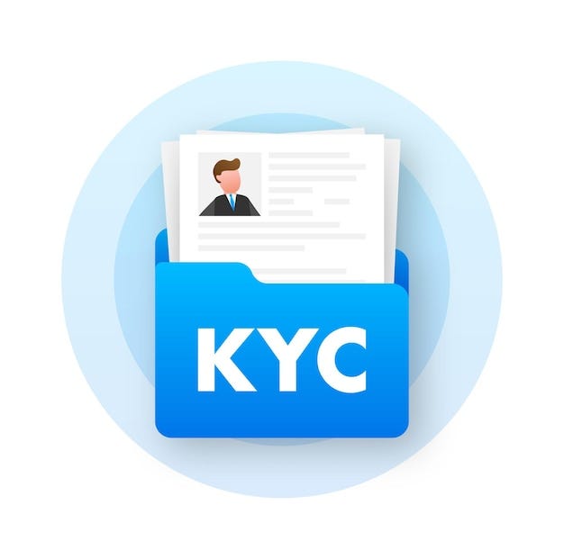 Kyc ou conheça seu cliente ideia de identificação de negócios e segurança  financeira | Vetor Premium