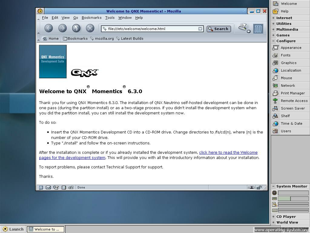 Screenshot: os qnx630 23