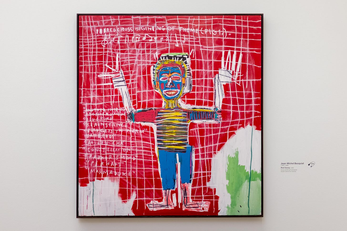 Jean-Michel Basquiat, Red Savoy, Collectie Heidi Horten, Wenen