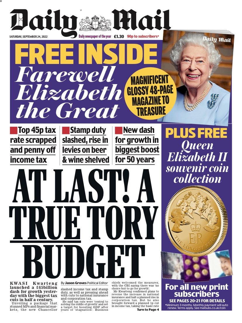 Allie Hodgkins-Brown on Twitter: "Saturday's Daily MAIL: “At Last! A TRUE  Tory Budget” #TomorrowsPapersToday https://t.co/ccLLhMYxSF" / Twitter