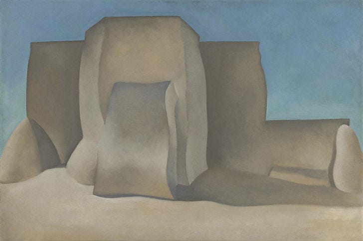 149. Georgia O’Keeffe, Ranchos Church
