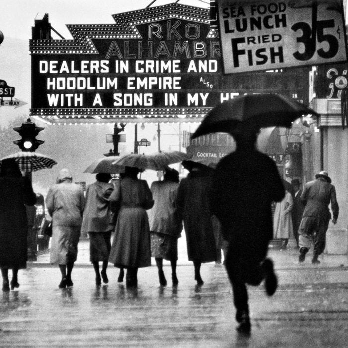 <i>Harlem Neighborhood,</i> Harlem, New York, 1952. <i>Harlem Neighborhood,</i> Harlem, New York, 1952.