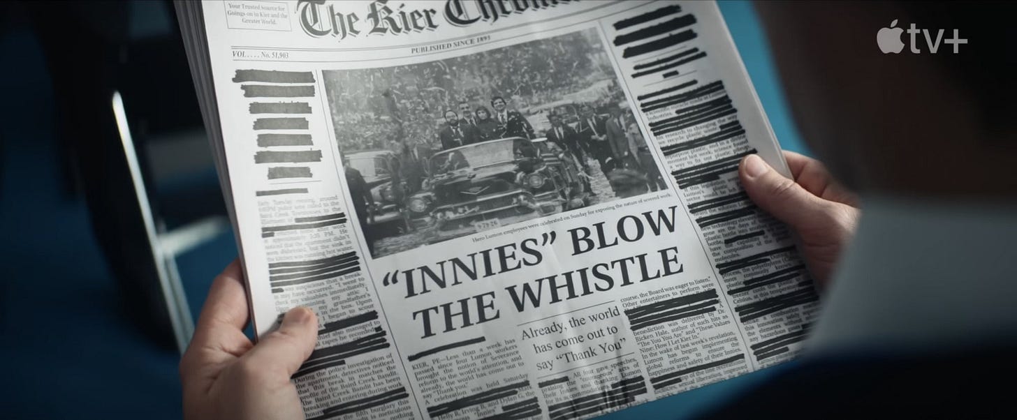 Severance' Season 2: Milchick's newspaper proves Lumon is lying about severance  reform | Mashable