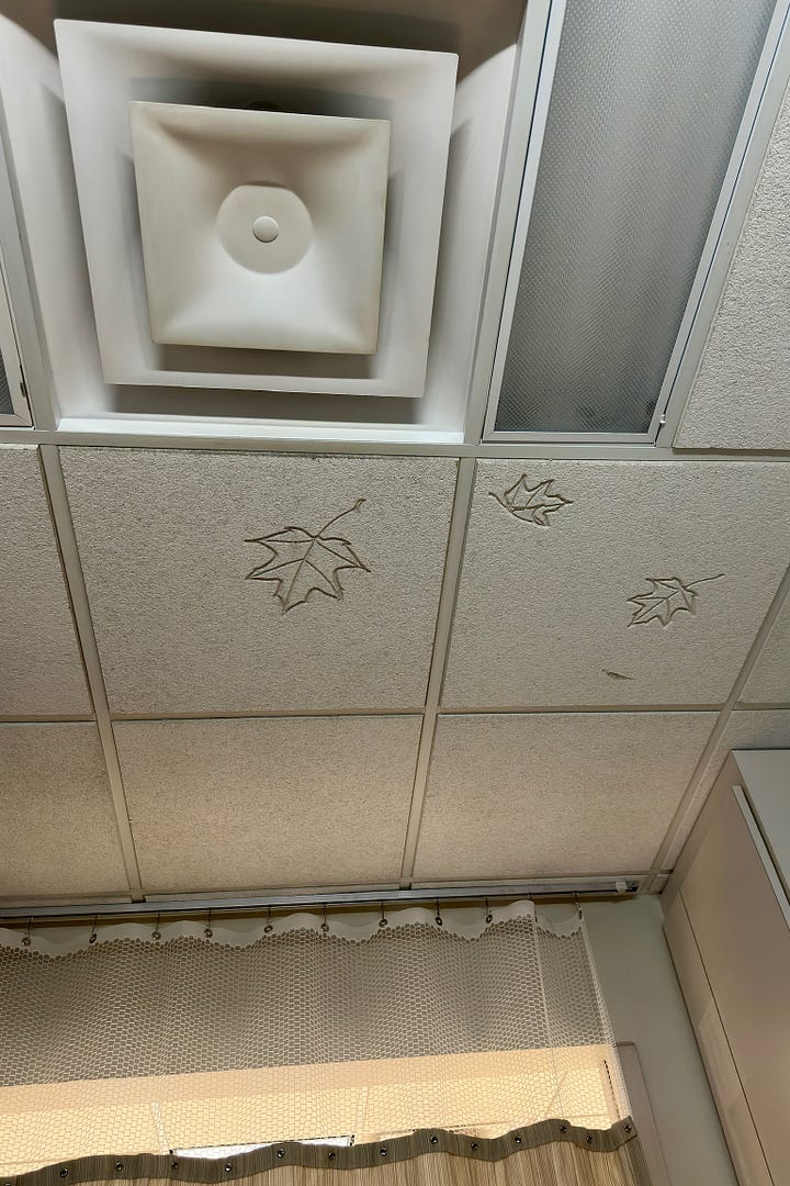 Two photos displayed, with one showing a patient with an IV. The other showing a hospital room.