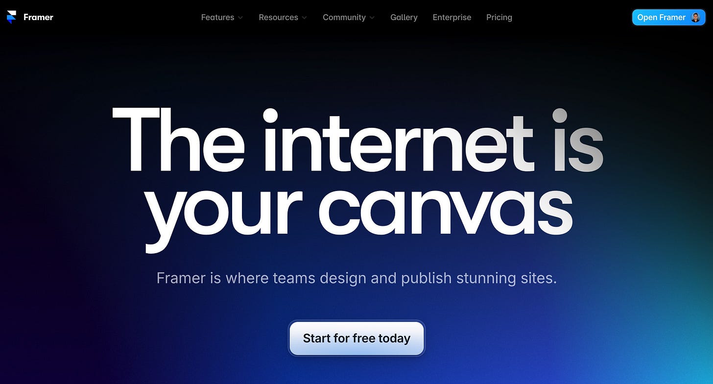 Framer Website Builder