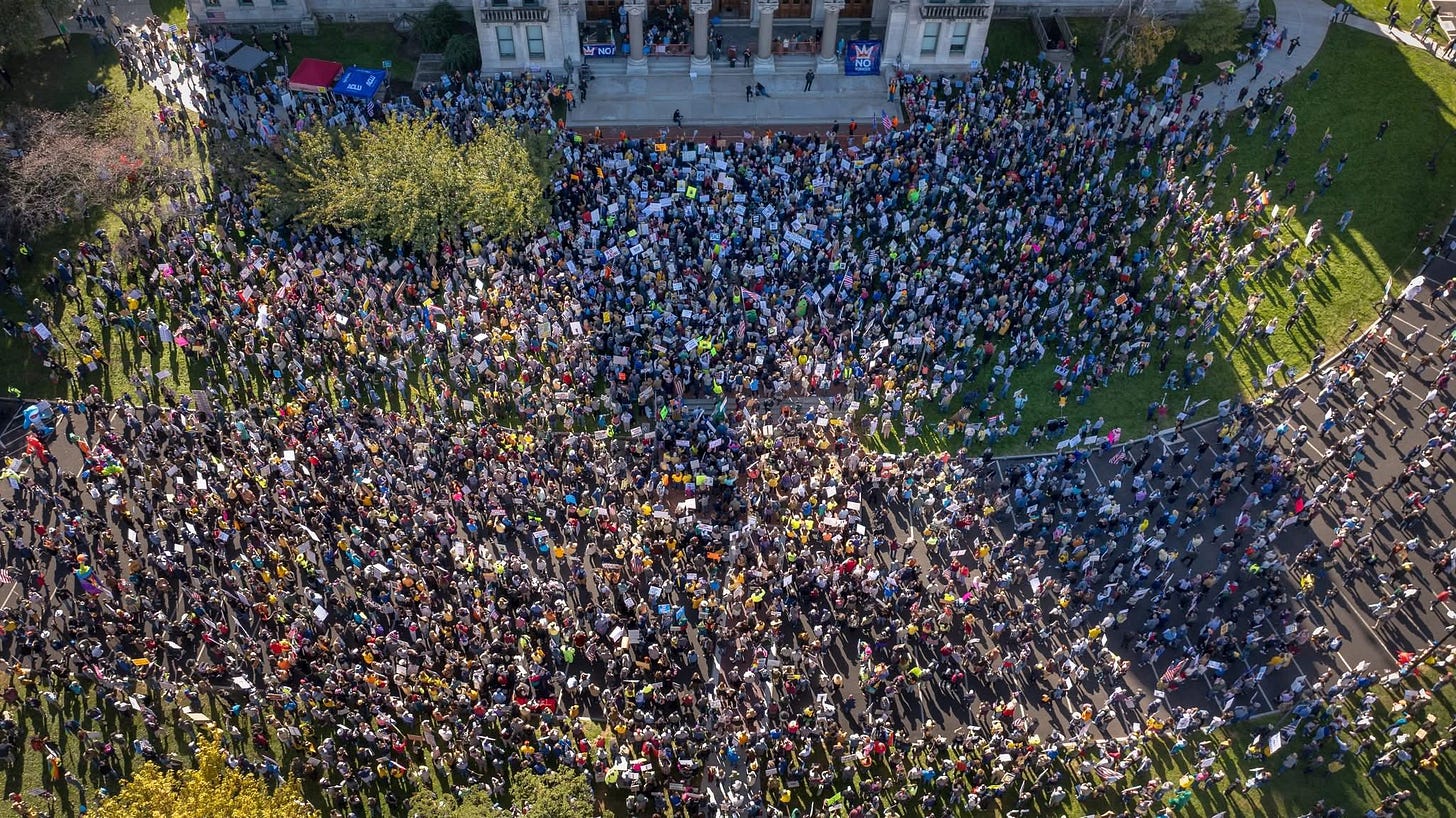 Hartford CT No Kings Protest 50501 Movement