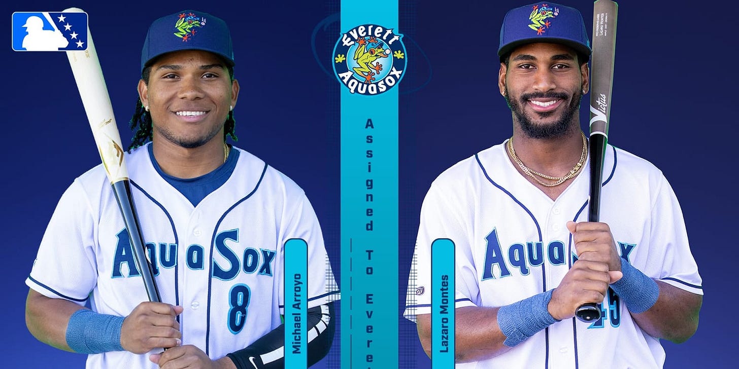 Montes and Arroyo Promoted to High-A Everett | AquaSox