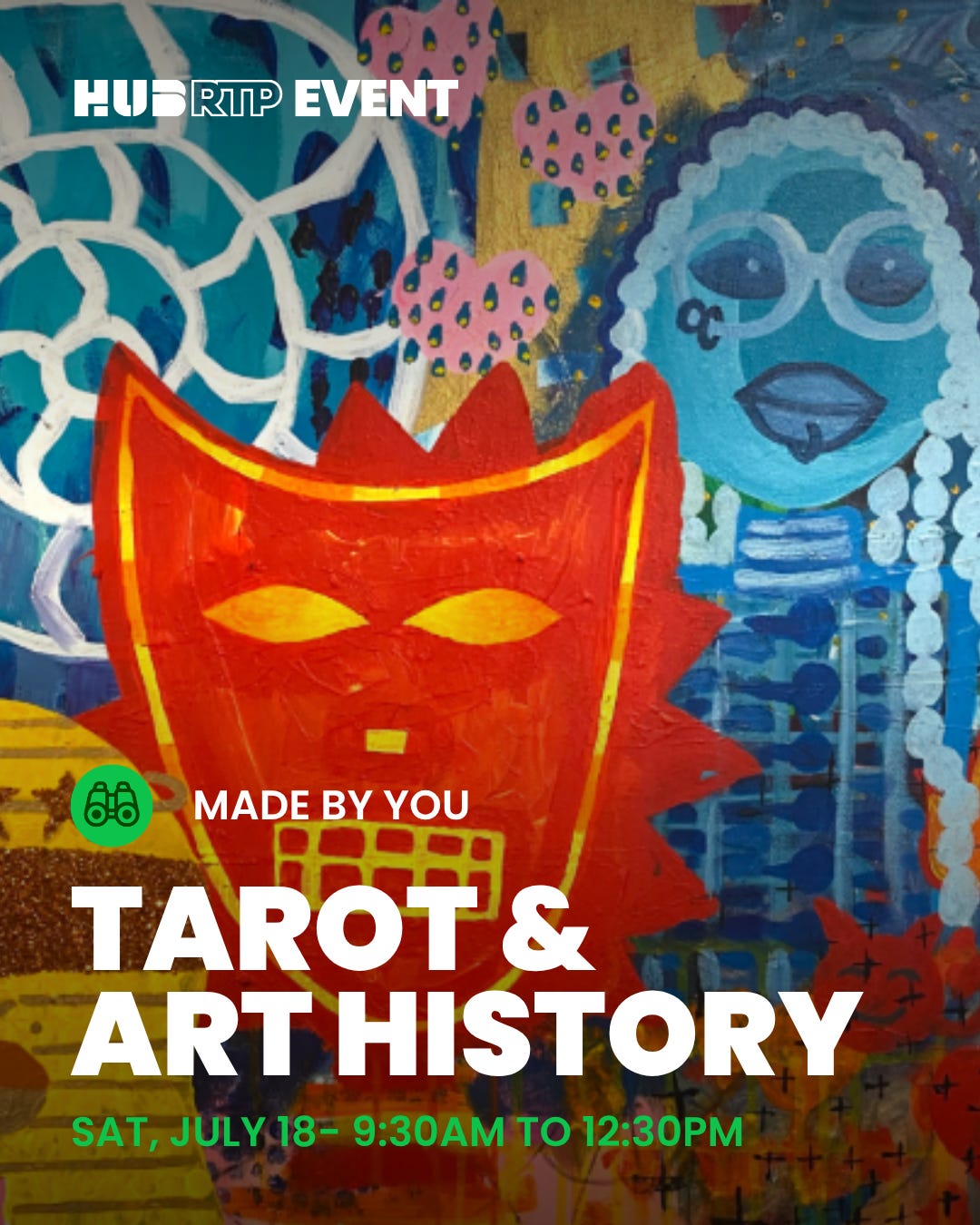 Promo graphic for Tarot & Art History