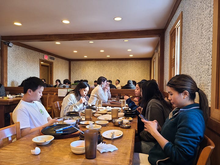 Lighthouse Tofu during peak weekend lunch hours--PACKED!