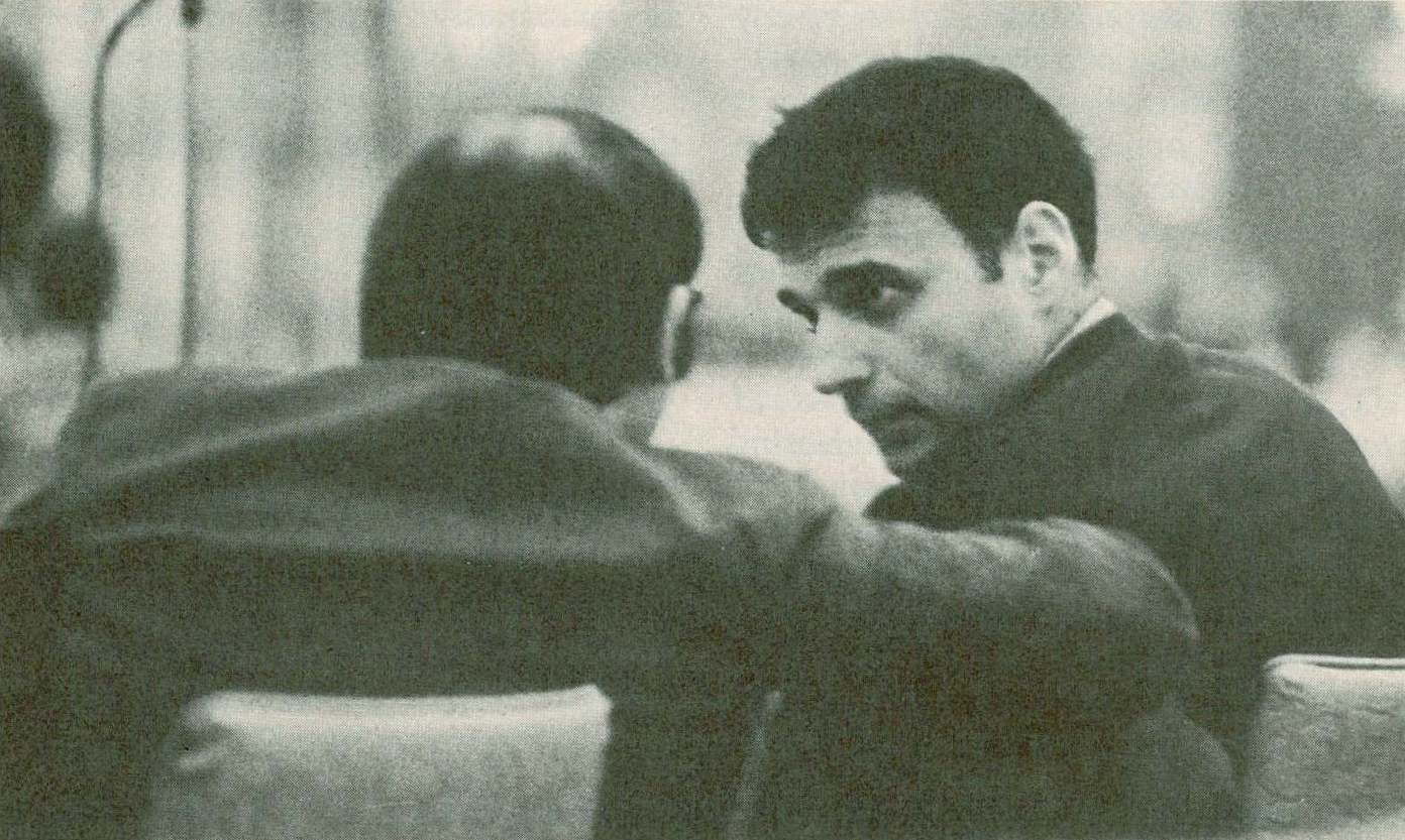 Ralph Nader, and an unnamed delegate, at the 1973 American Library Association Midwinter Meeting in Washington, D.C Ralph Nader, and an unnamed delegate, at the 1973 American Library Association Midwinter Meeting in Washington, D.C