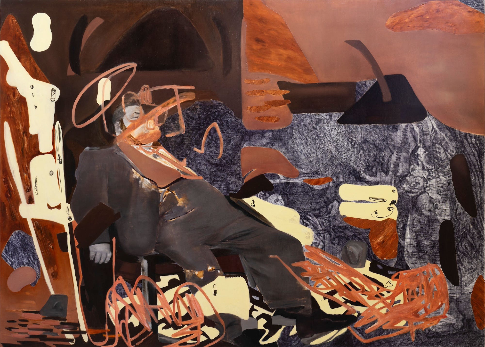 Discover the Explosive Abstract Figurative Paintings of Dora Jeridi