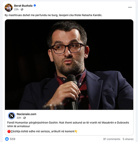 Seria e postimeve te Berat Buzhales