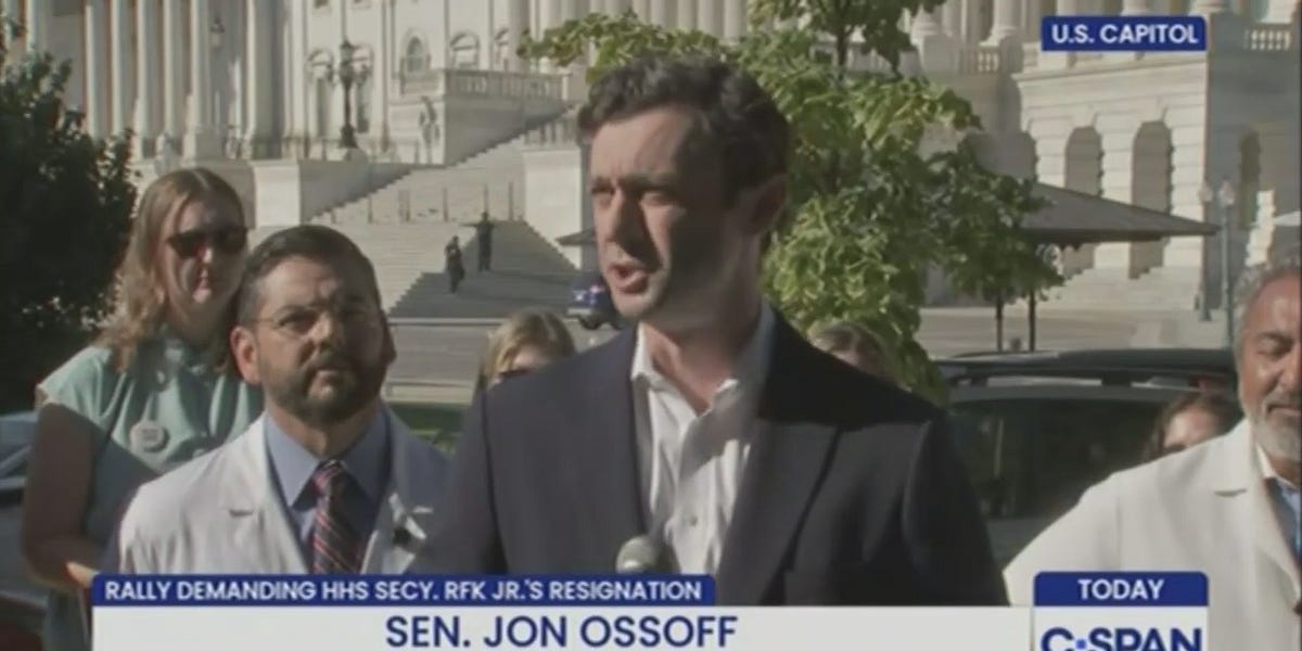 Sen. Jon Ossoff DEMANDS RFK Jr's resignation