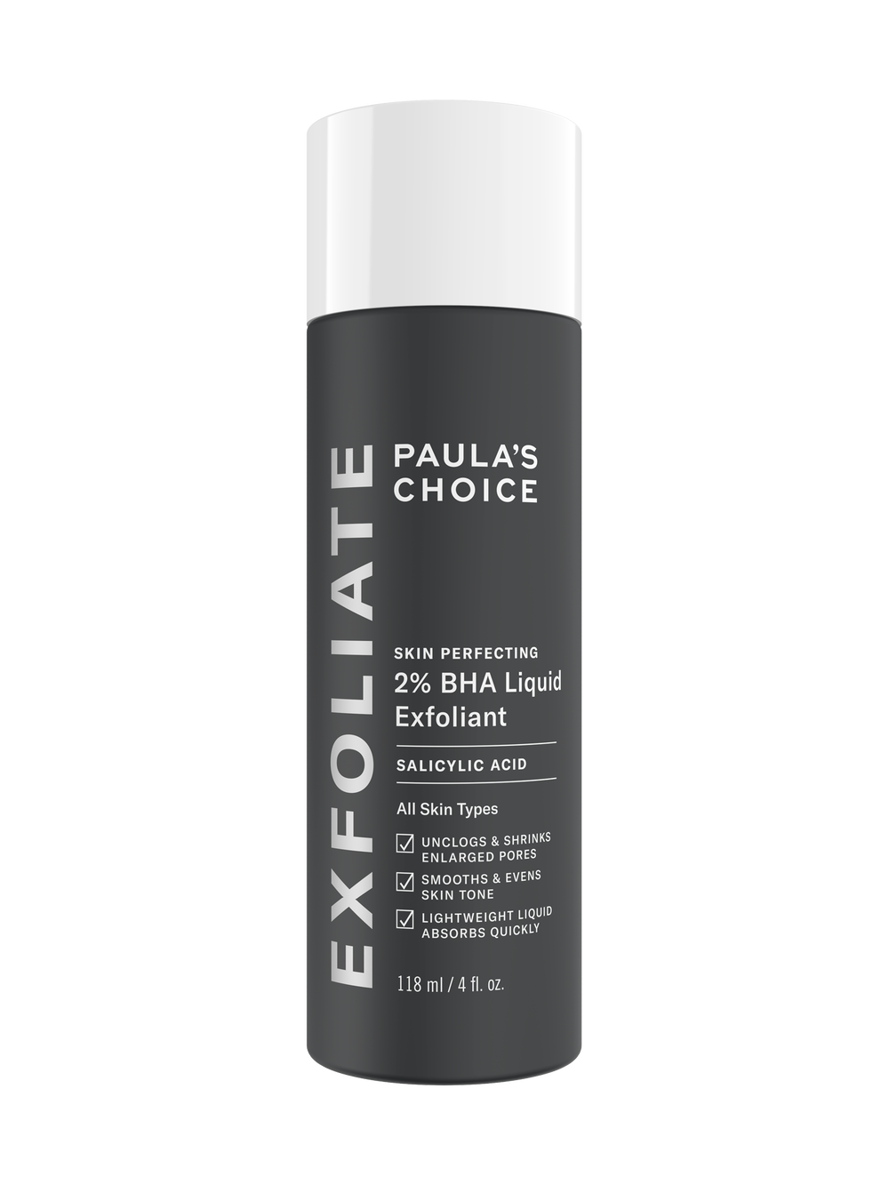 Paula’s Choice 2% BHA Liquid Exfoliant, full-size 4 fl. oz. / 118 ml bottle