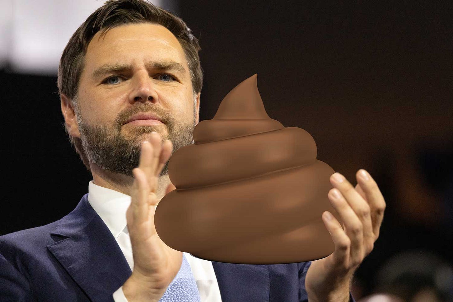 JD Vance giving the best he's got (Maxim Elramsisy/doomu/Shutterstock.com)