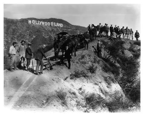 "Hollywoodland" historic photo