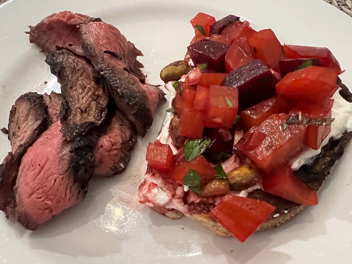 Taylor Swift, Eras movie, pumpkin muffins, beet toast and marinated flank steak, chicken soup for the freezer