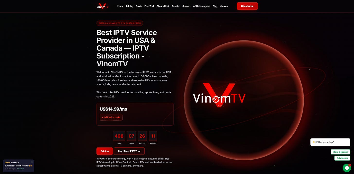 VinomTV website reference screenshot
