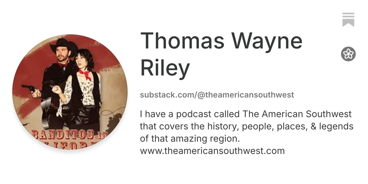 Thomas Wayne Riley | Substack