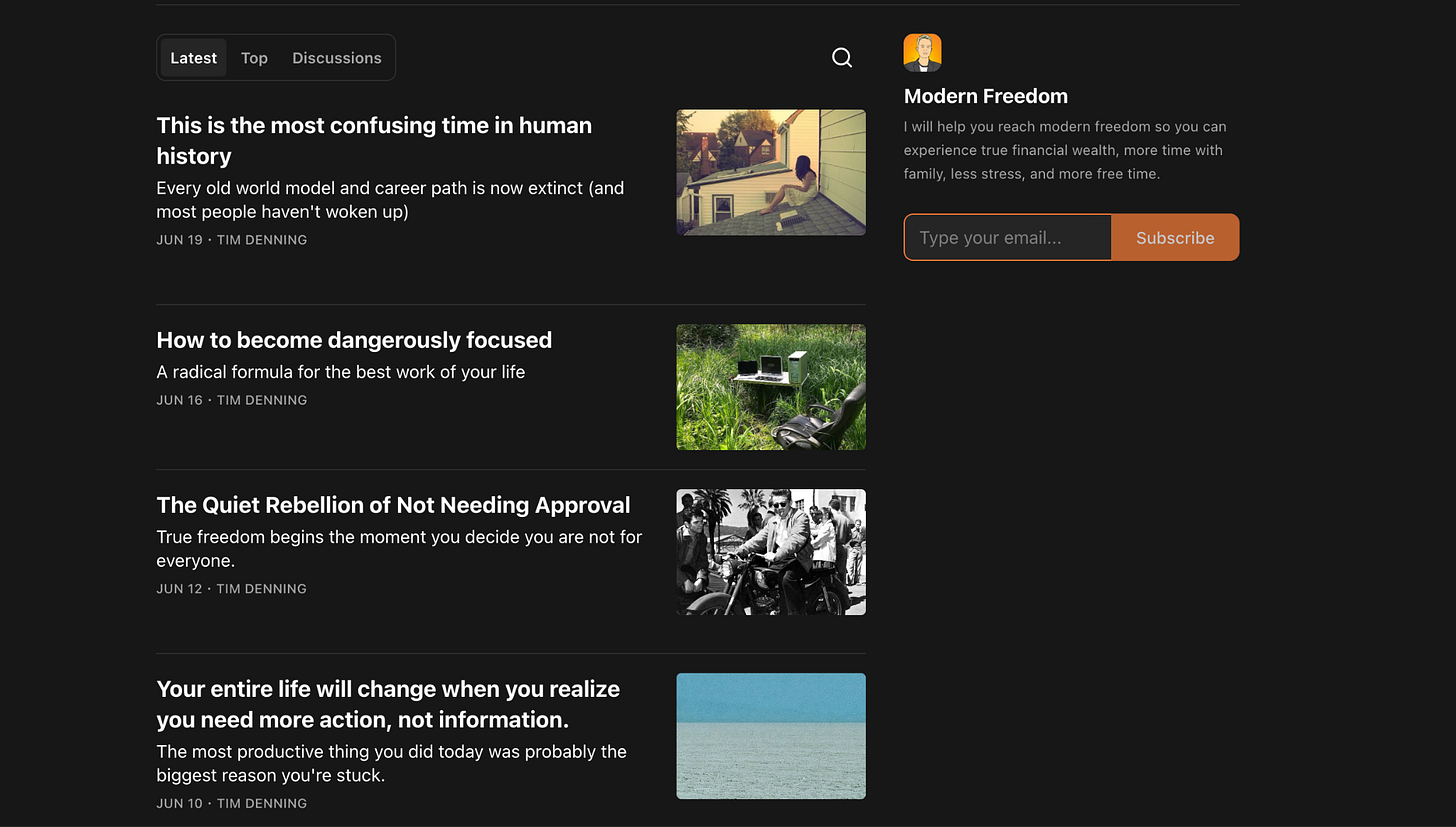 tim denning homepage tim denning homepage
