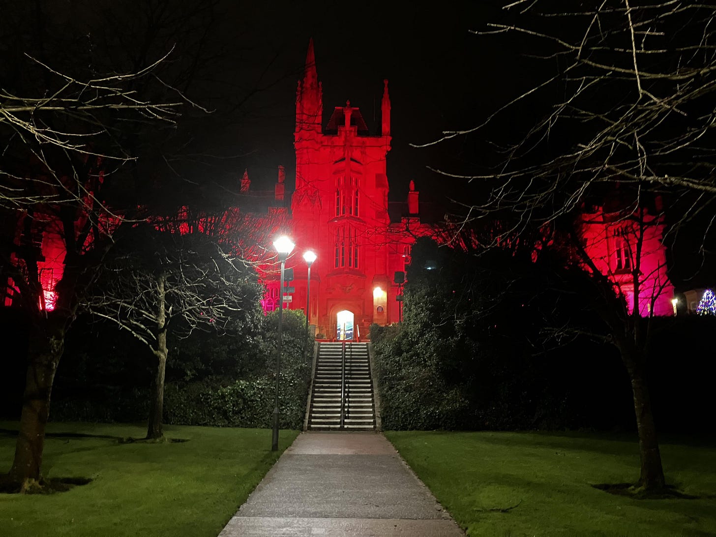 r/evilbuildings - a city at night, with a red light. r/evilbuildings - a city at night, with a red light.