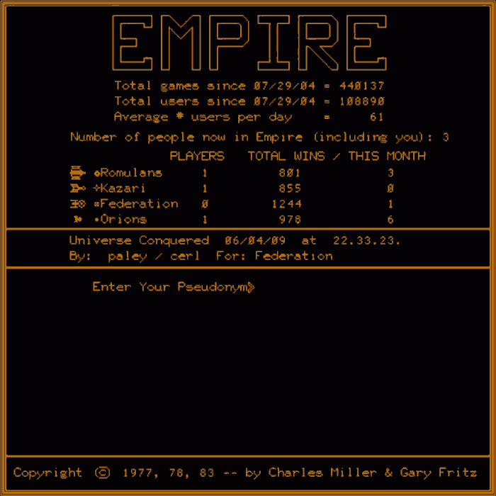 Empire I gallery. Screenshots, covers, titles and ingame images