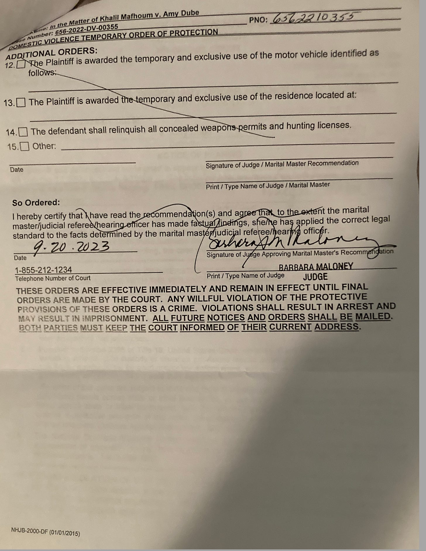 Khalil Mafhoum’s Failed New Hampshire RO Attempt