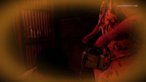Screenshots of the game The Texas Chainsaw Massacre captured by the reviewer.