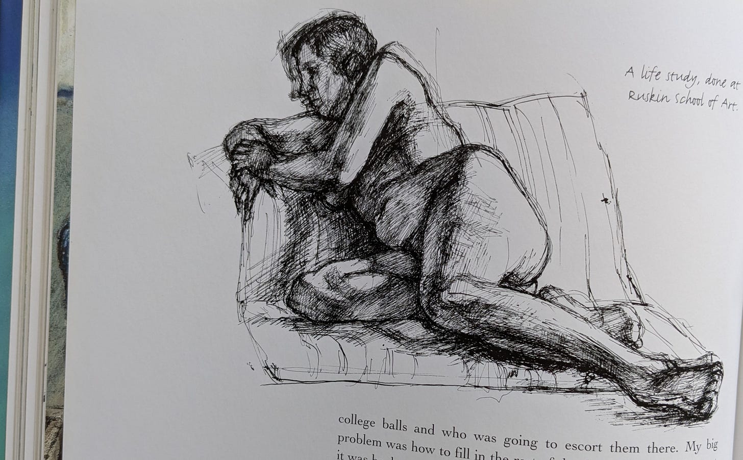 Life study by Shirley Hughes at Ruskin college