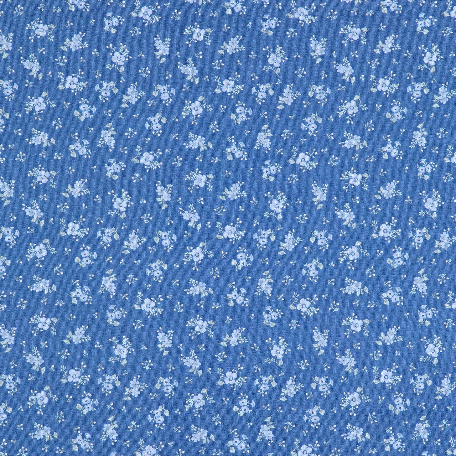 Dark Blue Floral Cotton Calico Fabric | Hobby Lobby | 1894294
