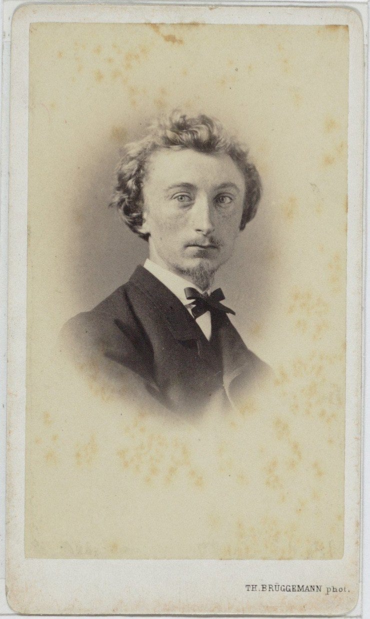Portret van de schilder uit 1860 door Th. Brüggemann (herkomst: coll. Stadsarchief Amsterdam)