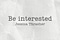 Be Interested, with Jessica Thrasher