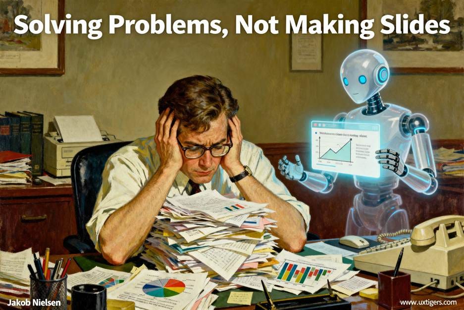 A person sitting at a desk with a robot looking at papers

AI-generated content may be incorrect.