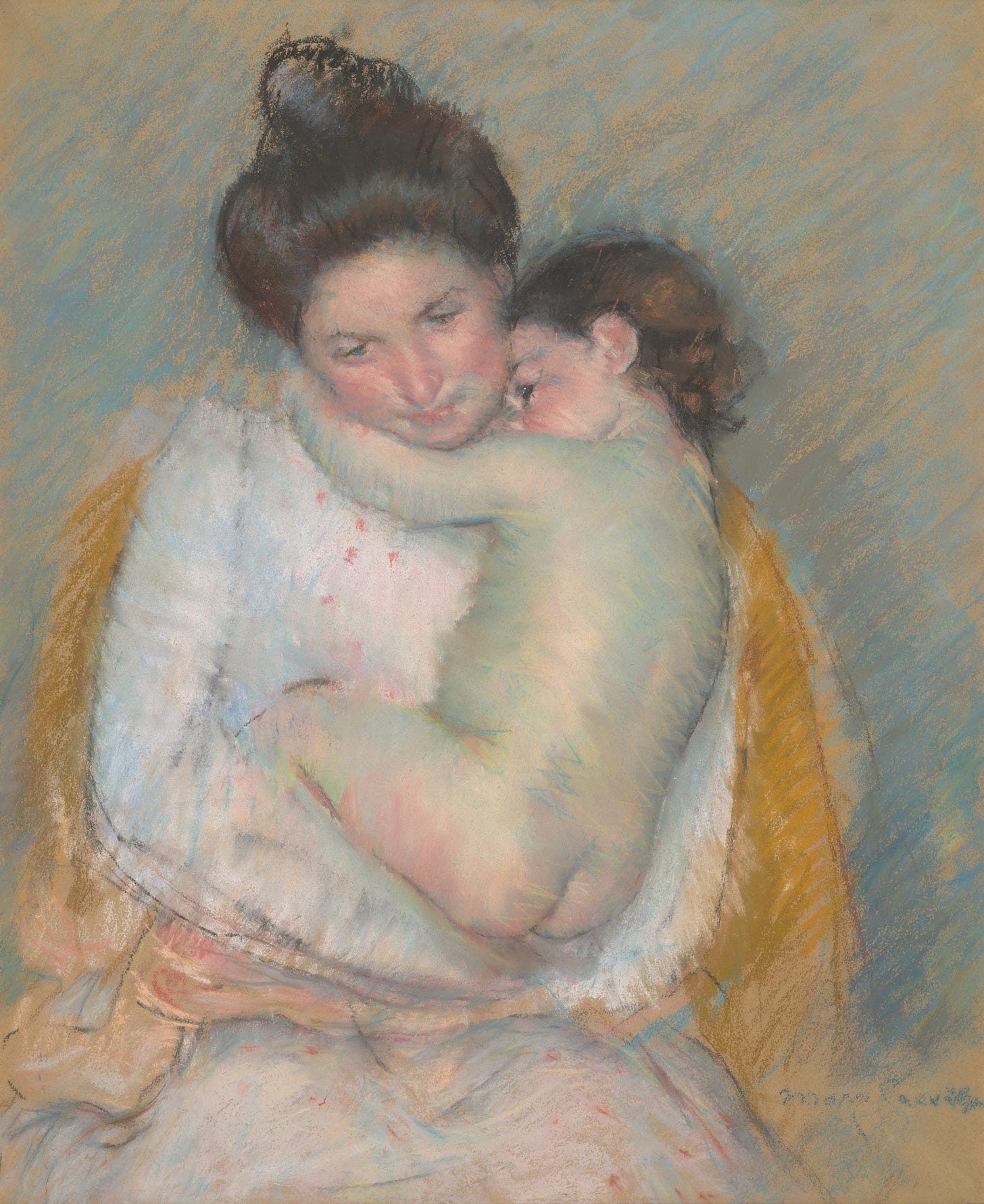 Sleepy Nicolle - Mary Cassatt Sleepy Nicolle - Mary Cassatt