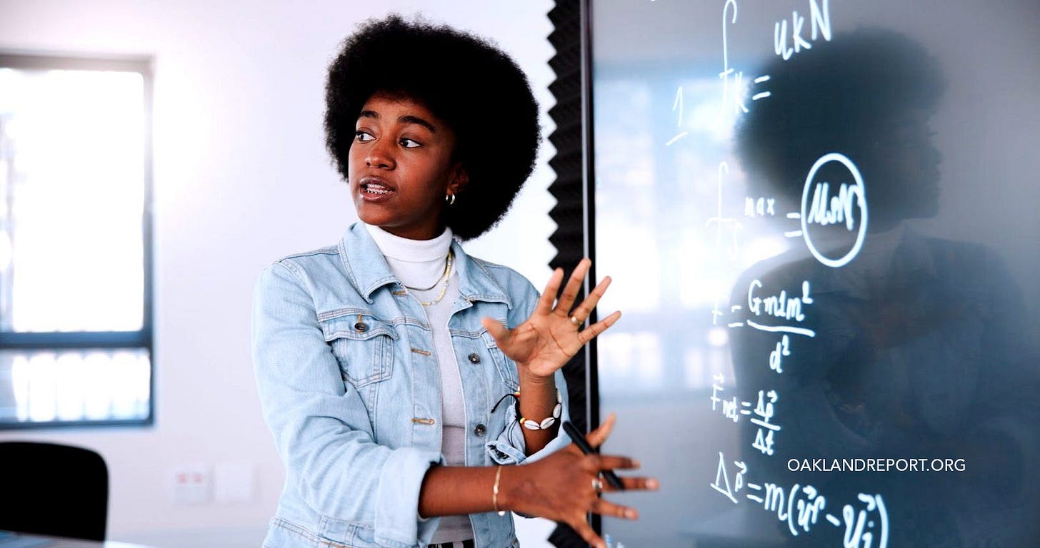 Together, the data on disadvantaged students and STEM majors demonstrate that reinstating optional standardized tests would strengthen UC admissions by revealing high-achieving disadvantaged students and more accurately identifying high-achieving students in STEM majors. (Image source: Oakland Report / Adobe Stock)