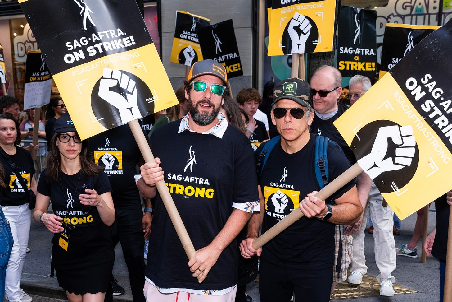 Actors' Strike: Hollywood Stars on the Picket Lines