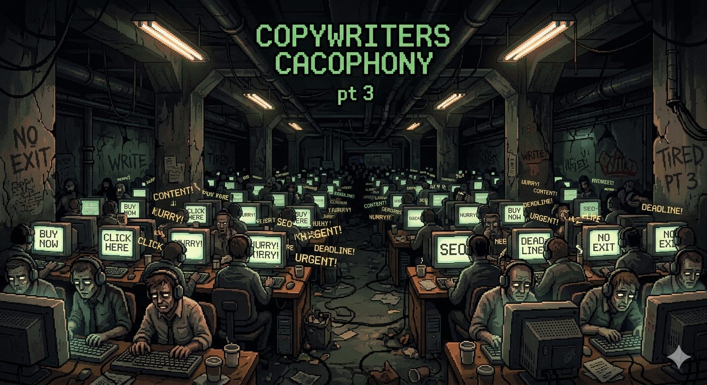 Copywriters Cacophony Pt. 3