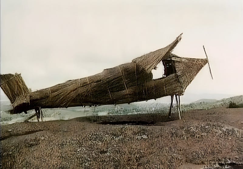 A bamboo airplane from post World War II Cargo Cults of the pacific