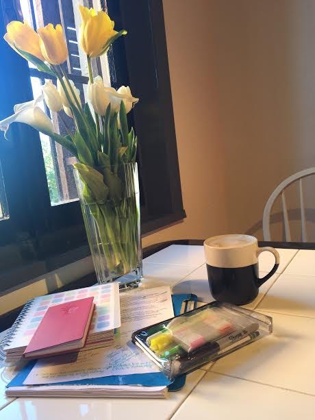 morning room table coffee flowers notebooks morning room table coffee flowers notebooks