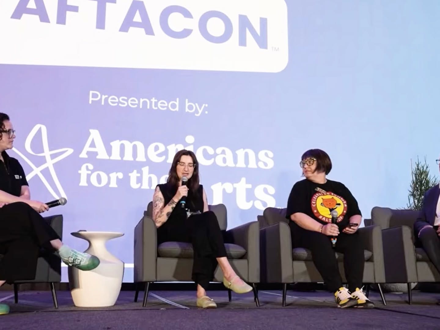 May be an image of text that says 'AFTACON Presented by: A Americans for forth th rts 海 BALT OF'