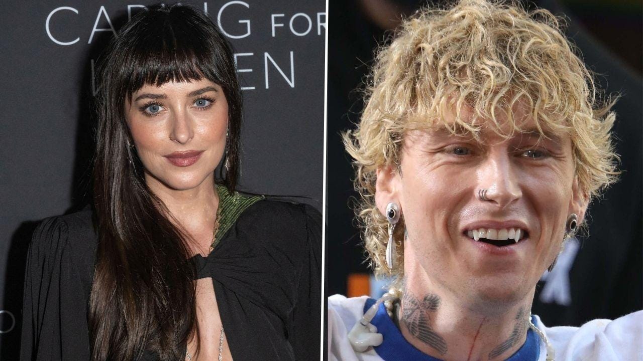 split of Dakota Johnson & Machine Gun Kelly. split of Dakota Johnson & Machine Gun Kelly.
