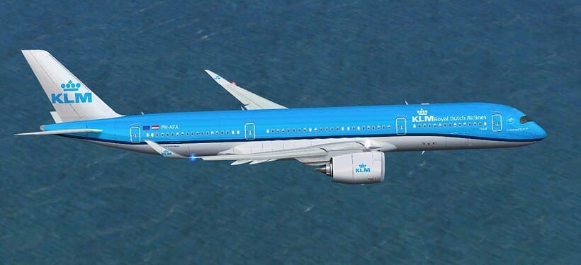 KLM A350 rendering
