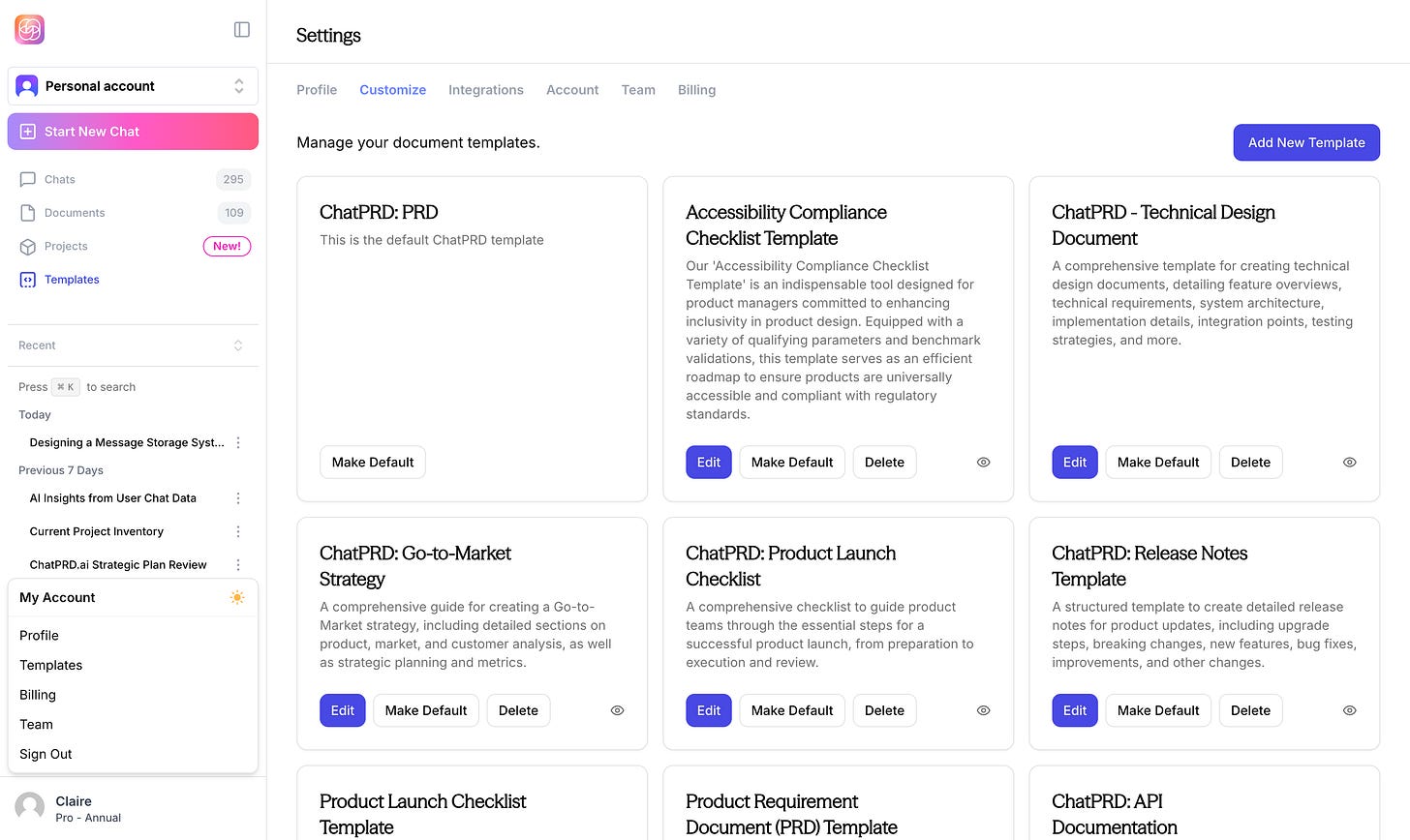 ChatPRD - The #1 AI Platform for Product Managers
