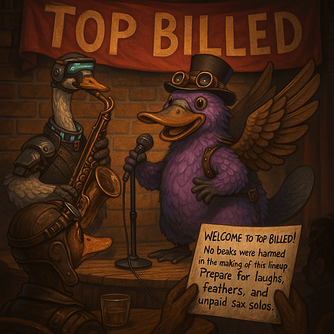 Steampunk platypus by Gemini, Seedream 4.0, and GPT-4o image