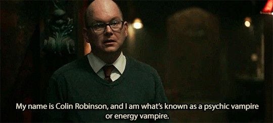 Colin Robinson, energy vampire