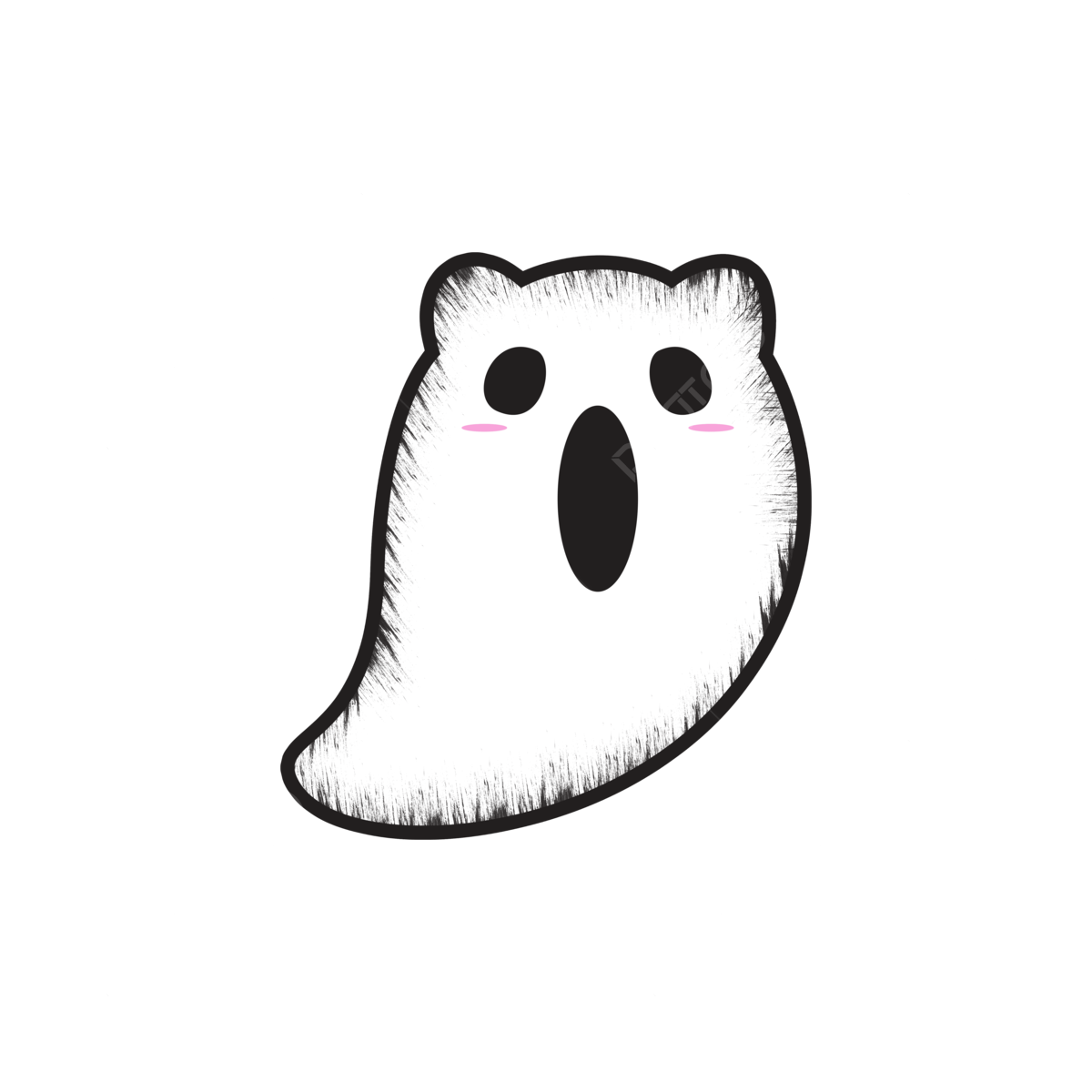 Cute Ghost With Scary Look, Ghost, Scary, Halloween PNG Transparent ...