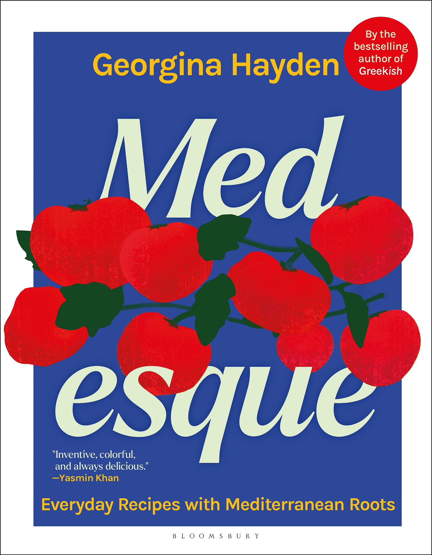 medesque cookbook cover illustrated with tomatoes. medesque cookbook cover illustrated with tomatoes.