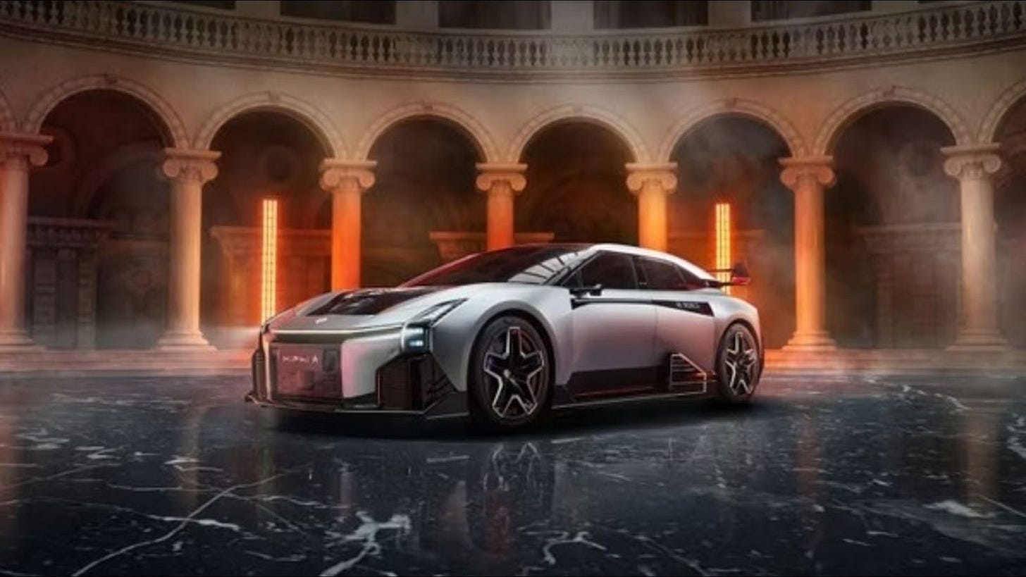The HiPhi X has a very unique design