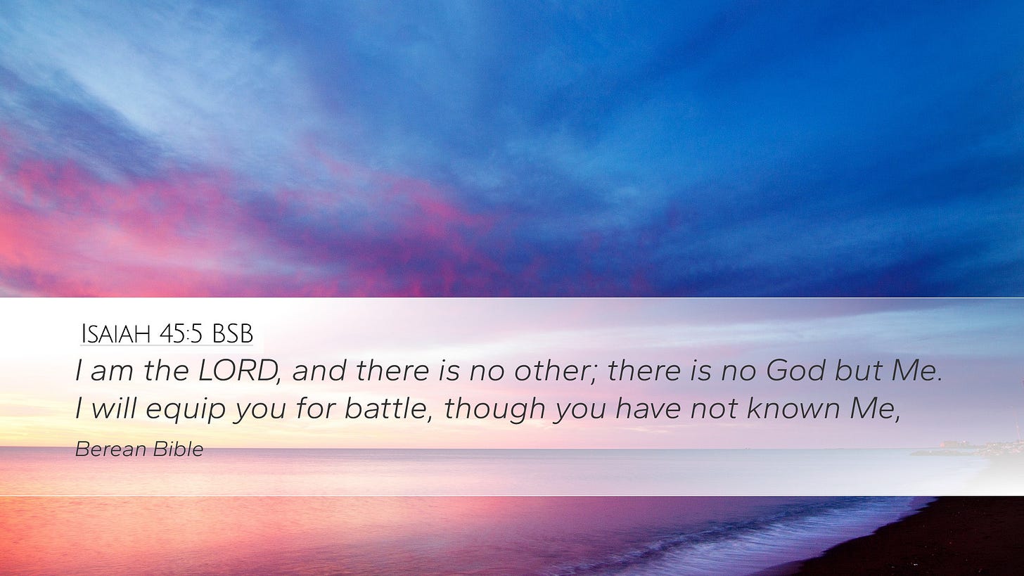 Isaiah 45:5 BSB Desktop Wallpaper - I am the LORD, and there is no other; there is no Isaiah 45:5 BSB Desktop Wallpaper - I am the LORD, and there is no other; there is no